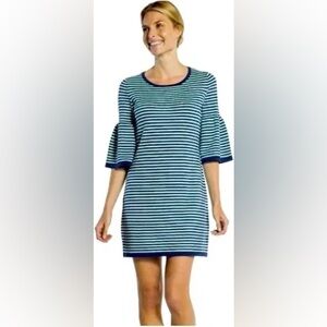 Sail to Sable sweater dress size S light blue/navy